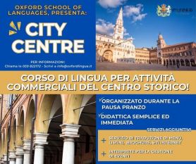 CITY CENTRE un corso di lingua inglese per attività del centro storico di Modena